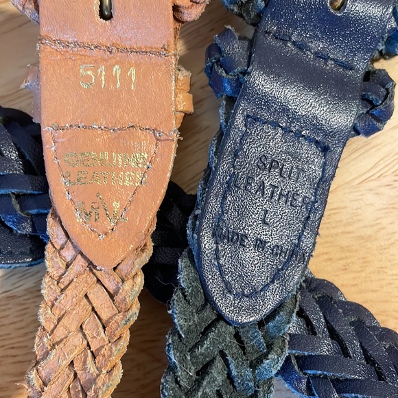 Lot of 2 leather belts - Picture 3 of 3